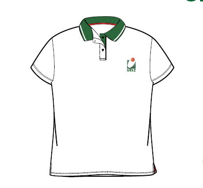 White Short Polo Shirt   白色短袖Polo衫  (男女同款)  Y4-Y10