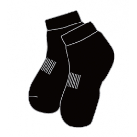 Black Short Socks  黑色短袜